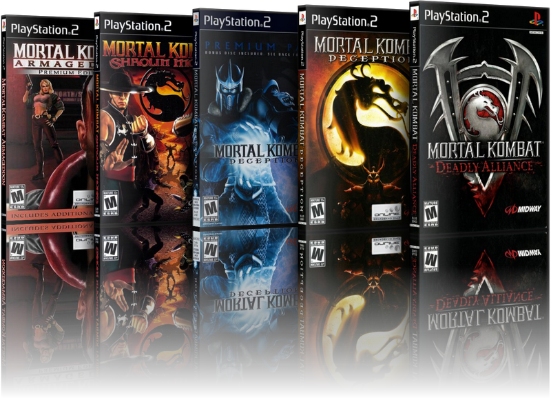 Mortal Kombat: Пенталогия [Deadly Alliance, Deception (Premium Pack) + Bonus DVD, Shaolin Monks, Armageddon (Premium Edition)] [ENG | NTSC] (2002-2006) PS2 / PC